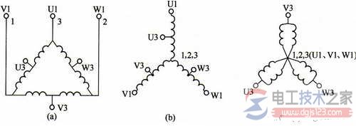 单速电机接线要领与电机定子绕阻的接口方法
